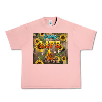 Salmon camp life Urban Heavy Tee - NancyCooperArtShop