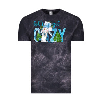 Cloud Black lets get cozy Vintage Tee - NancyCooperArtShop