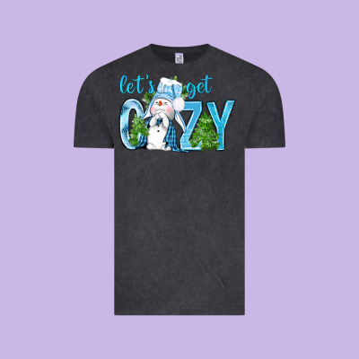 Lets Get Cozy Vintage Tee Designed By Nancycooperartshop
