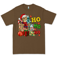 Cacao Christmas ho ho ho skeleton Premium Tee - AdoDesignShop