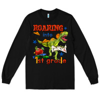 Black roaring into 1st grade Long Sleeve Tee - BundleAndBundleShop