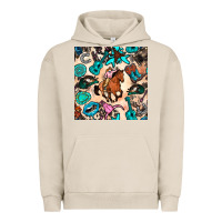Pigment French Oak western cowgirl seamless pattern Urban Hoodie - BundleAndBundleShop