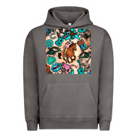 Pigment Tornado western cowgirl seamless pattern Urban Hoodie - BundleAndBundleShop
