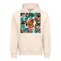 Sandshell western cowgirl seamless pattern Urban Hoodie - BundleAndBundleShop