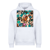 White western cowgirl seamless pattern Urban Hoodie - BundleAndBundleShop