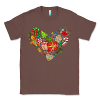 Chestnut merry Christmas heart Classic Tee - CowhideDigitalArt