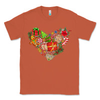 Copper merry Christmas heart Classic Tee - CowhideDigitalArt