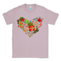 Lilac merry Christmas heart Classic Tee - CowhideDigitalArt