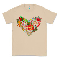 Mushroom merry Christmas heart Classic Tee - CowhideDigitalArt