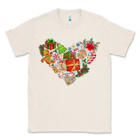 Natural merry Christmas heart Classic Tee - CowhideDigitalArt