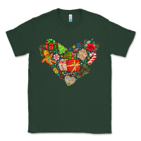 Sports Green merry Christmas heart Classic Tee - CowhideDigitalArt