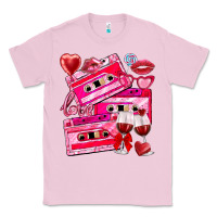 Bubblegum Pink valentines day cassette Classic Tee - NancyCooperArtShop