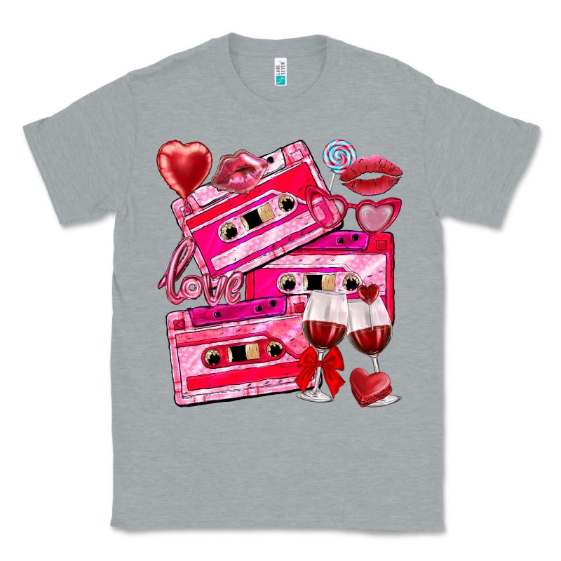 Valentines Day Cassette Classic Tee by NancyCooperArtShop | Teevron