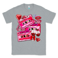 Heather Grey valentines day cassette Classic Tee - NancyCooperArtShop