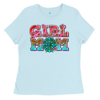 Baby Blue girl mom Ladies Tee - AdoDesignShop