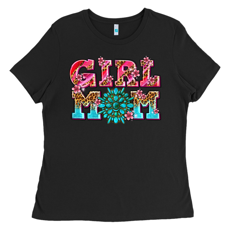 Girl Mom Ladies Tee by AdoDesignShop | Teevron