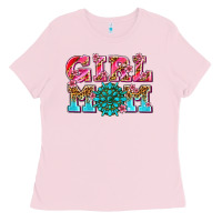 Bubblegum Pink girl mom Ladies Tee - AdoDesignShop