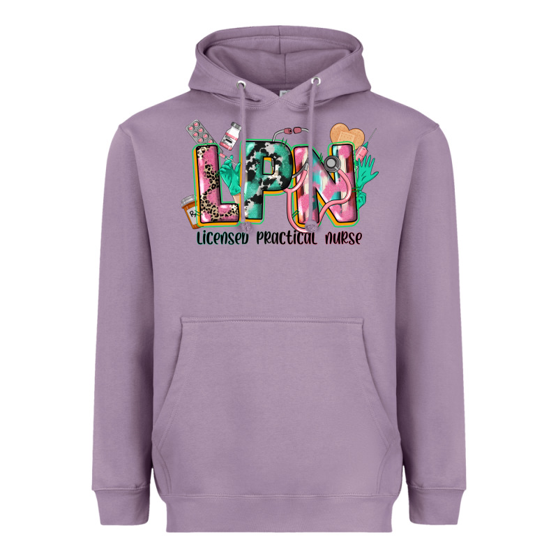 Licensed Practical Nurse Heavyweight Hoodie by CowGirlArtShop | Teevron