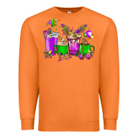 Carrot Mardi Gras coffee cups Premium Sweatshirt - HowdyJamesFarm