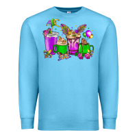 Ocean Blue Mardi Gras coffee cups Premium Sweatshirt - HowdyJamesFarm