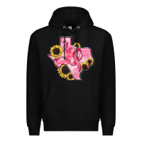 Black texas map breast cancer Premium Hoodie - CowGirlArtShop
