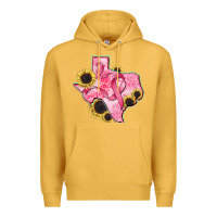 Mustard texas map breast cancer Premium Hoodie - CowGirlArtShop