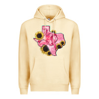 Pina Colada texas map breast cancer Premium Hoodie - CowGirlArtShop