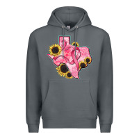 Rock texas map breast cancer Premium Hoodie - CowGirlArtShop