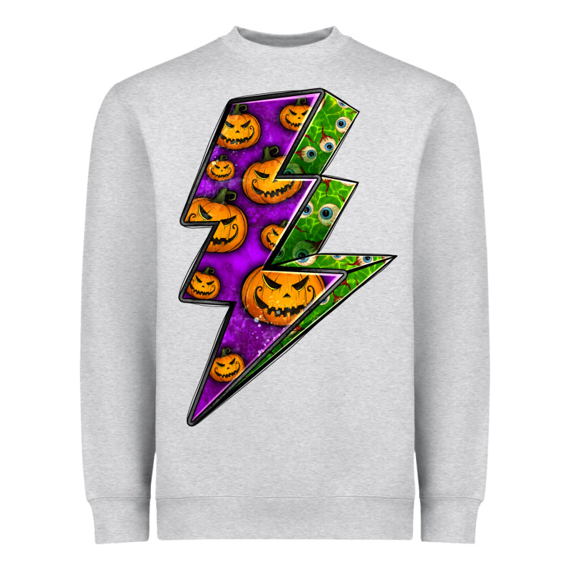 Halloween Lightning Bolt Heavyweight Sweatshirt by BundleAndBundleShop | Teevron
