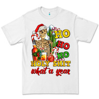 White Christmas ho ho ho holy shit what a year skeleton Premium Tee - AdoDesignShop
