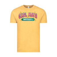 Vintage Mustard girl math university Vintage Tee - MaliasSmallBusiness