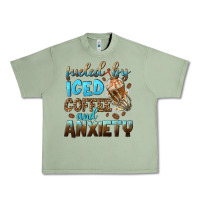 Oil Green fueled by iced coffee and anxiety Urban Heavy Tee - NancyCooperArtShop
