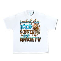 White fueled by iced coffee and anxiety Urban Heavy Tee - NancyCooperArtShop