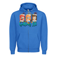 True Royal Candles with Fall Getting Lit Zipper Hoodie - texasbilliewilder