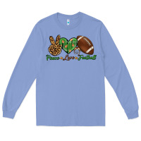 Peace Love Football Long Sleeve Tee | Teevron