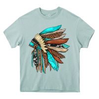Arona indian headdress Heavy Core Tee - JahusDesignShop