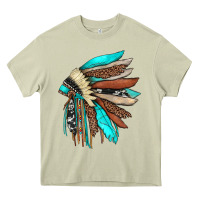 Mossy indian headdress Heavy Core Tee - JahusDesignShop