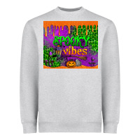 Heather Grey spooky vibes tumbler Heavyweight Sweatshirt - BundleAndBundleShop