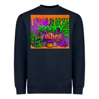Navy spooky vibes tumbler Heavyweight Sweatshirt - BundleAndBundleShop