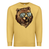 Antique Gold Papa Bear Premium Sweatshirt - HowdyJamesFarm