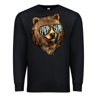 Black Papa Bear Premium Sweatshirt - HowdyJamesFarm