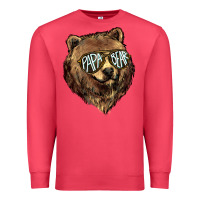 Cardinal Papa Bear Premium Sweatshirt - HowdyJamesFarm