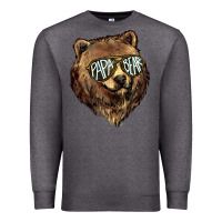 Charcoal Heather Papa Bear Premium Sweatshirt - HowdyJamesFarm