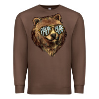 Chestnut Papa Bear Premium Sweatshirt - HowdyJamesFarm