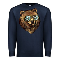 Navy Papa Bear Premium Sweatshirt - HowdyJamesFarm