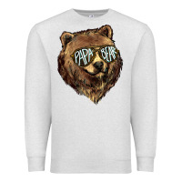 Oatmeal Heather Papa Bear Premium Sweatshirt - HowdyJamesFarm