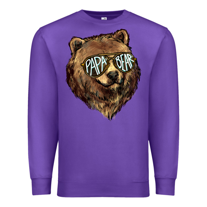 Papa Bear Premium Sweatshirt by HowdyJamesFarm | Teevron