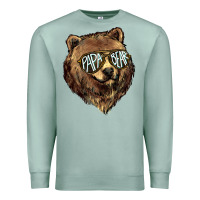 Seafoam Papa Bear Premium Sweatshirt - HowdyJamesFarm