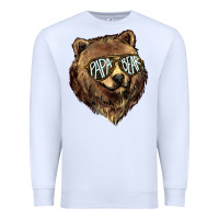 White Papa Bear Premium Sweatshirt - HowdyJamesFarm