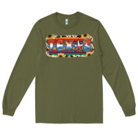Army Green Texas Long Sleeve Tee - JahusDesignShop